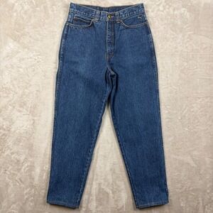 Vintage Puma Jeans MMQ  Mens 28x28 Indigo Blue Denim High Rise Straight  Retro